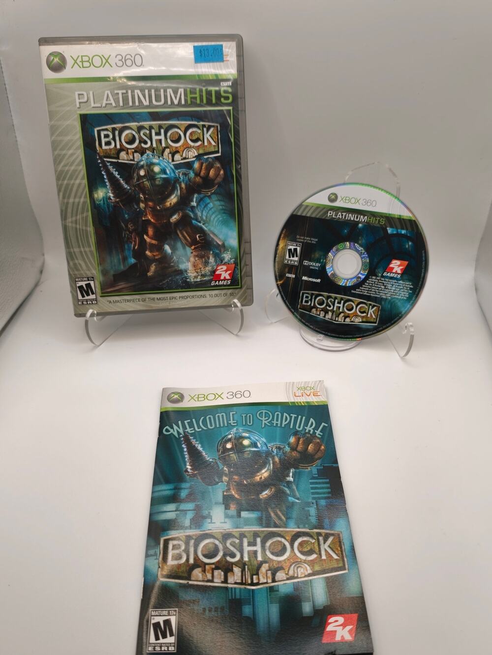 BioShock Xbox 360 Platinum Hits CIB Complete Manual
